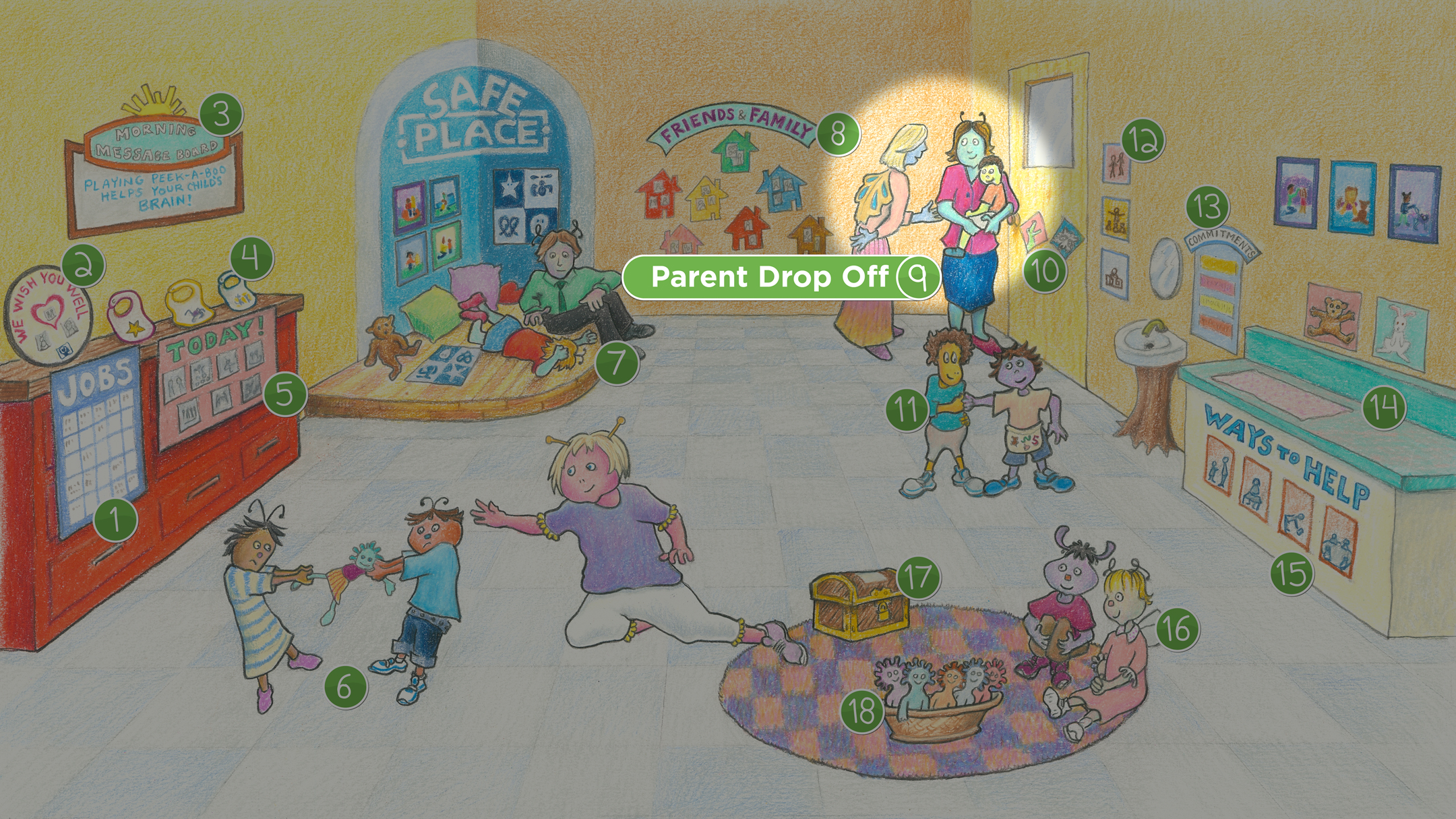 Sophie's Classroom: Parent Drop Off