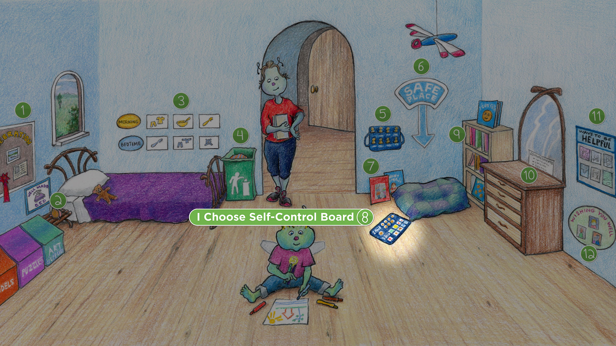 Elementary Age Room: I Choose Self-Control Board