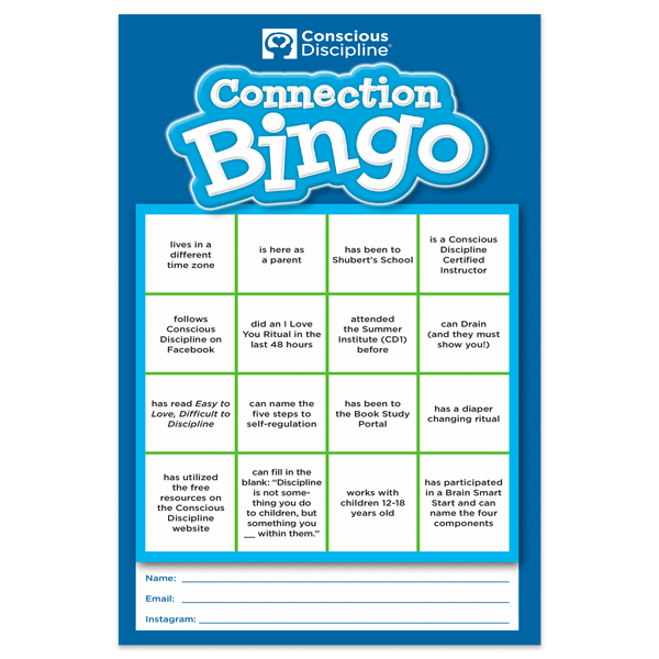 Resource: Game: Connection Bingo - Conscious Discipline