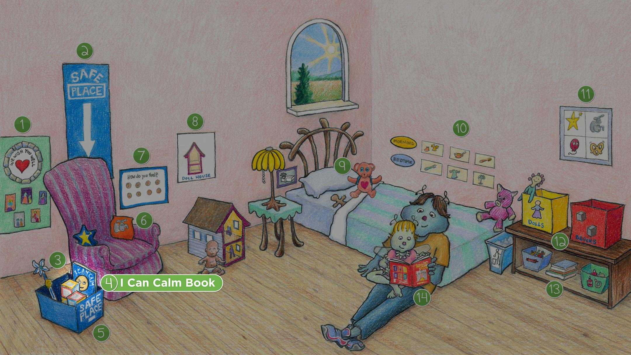Toddler Bedroom: I Can Calm Book