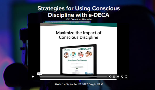 Strategies for Using Conscious Discipline with e-DECA