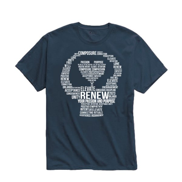 Elevate 2023 Navy T-Shirt Front